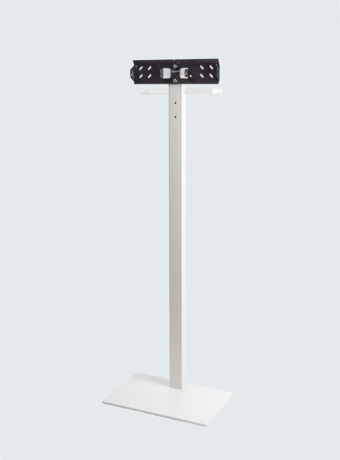 TVStand wit met TV beugel voorzijde met accessoireplank
